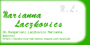 marianna laczkovics business card